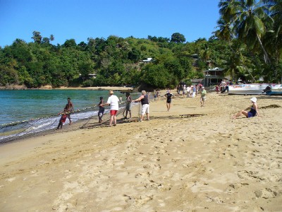 Fishing in Castara, Tobago